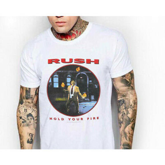 Vintage Rush 1987 Hold Your Fire Tour Concert Shirt - Picture 1 of 4